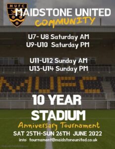 Maidstone United Community Youth Football Tournament