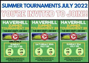 Haverhill Rovers FC Summer Tournaments 2022
