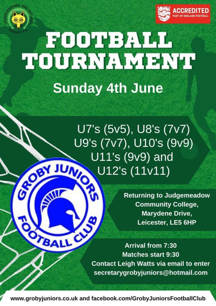 Grassroots Football Tournaments in East Midlands — Junior Grassroots