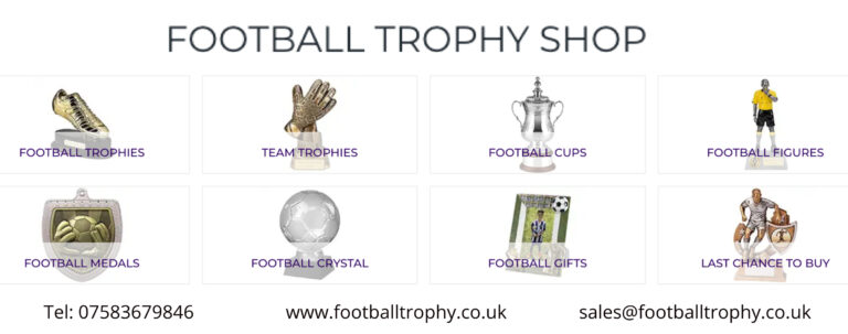 Football Trophy Shop Banner